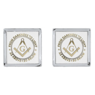 Freemasonry emblem cufflinks