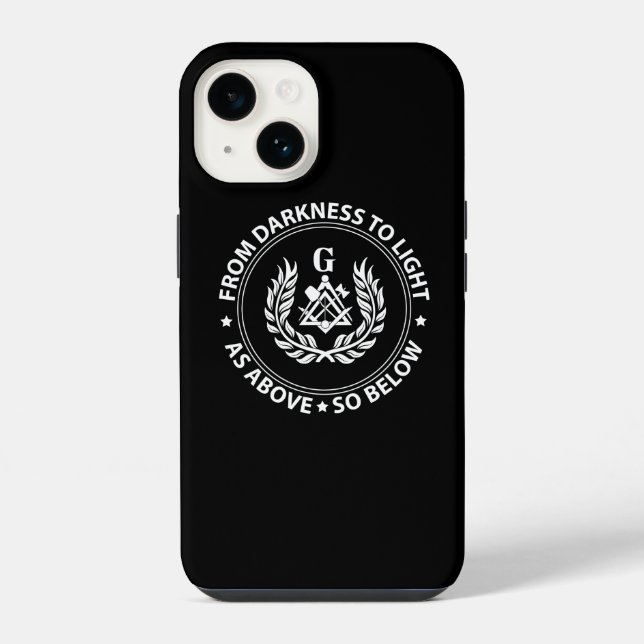 Freemasonry emblem iphone case (Back)