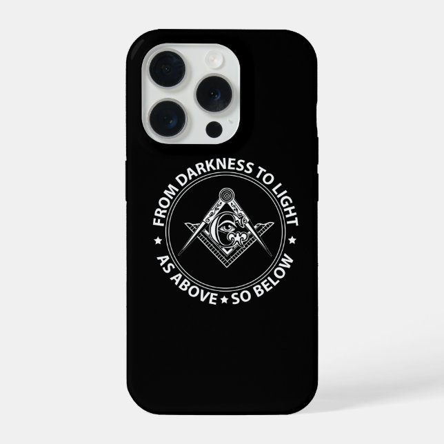 Freemasonry emblem iPhone case (Back)