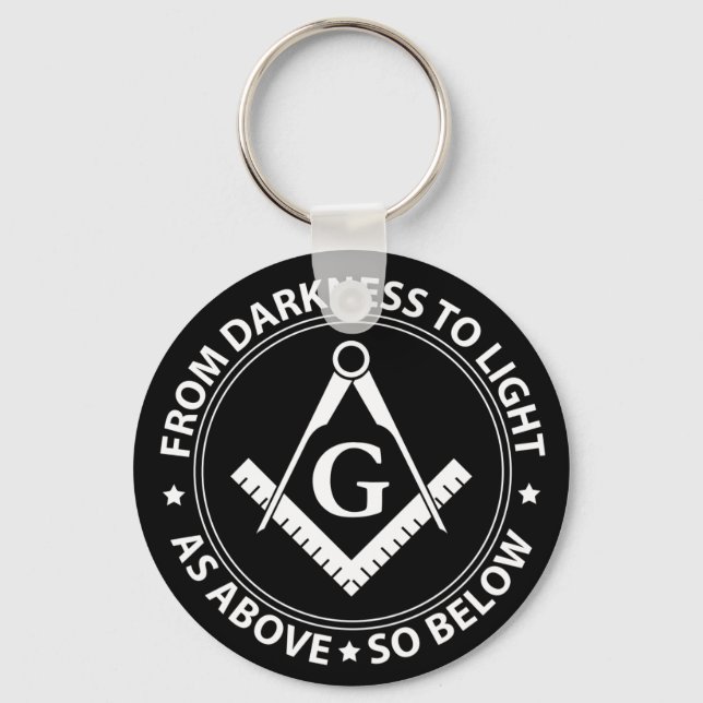 Freemasonry emblem keychain (Front)