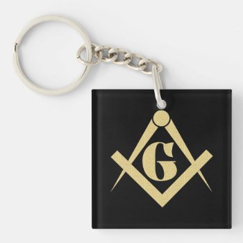 Freemasonry Emblem Keychain by igorsin at Zazzle