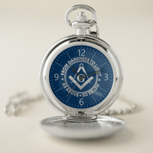 Freemasonry emblem pocket watch