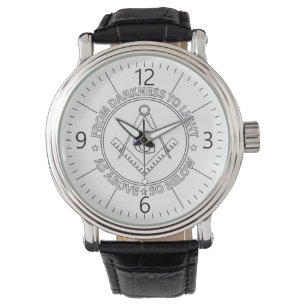 Freemasonry emblem watch