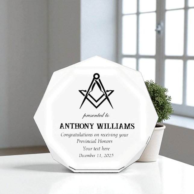 Freemasonry Freemason Masonic  Acrylic Award (Creator Uploaded)