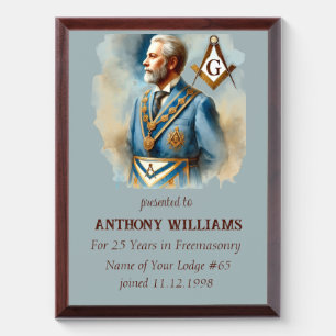 Freemasonry Freemason Masonic Award Plaque