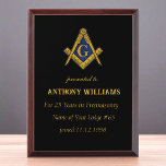 Freemasonry Freemason Masonic  Award Plaque<br><div class="desc">25 years of Freemasonry,  Masonic,  freemason award plaque.</div>