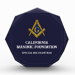 Freemasonry Freemason Special Recognition Acrylic Award