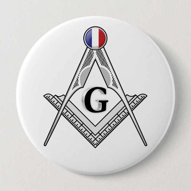 Freemasonry lodge of France Button (Front)