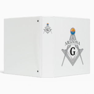 Freemasonry lodge of the state of Arizona 3 Ring Binder
