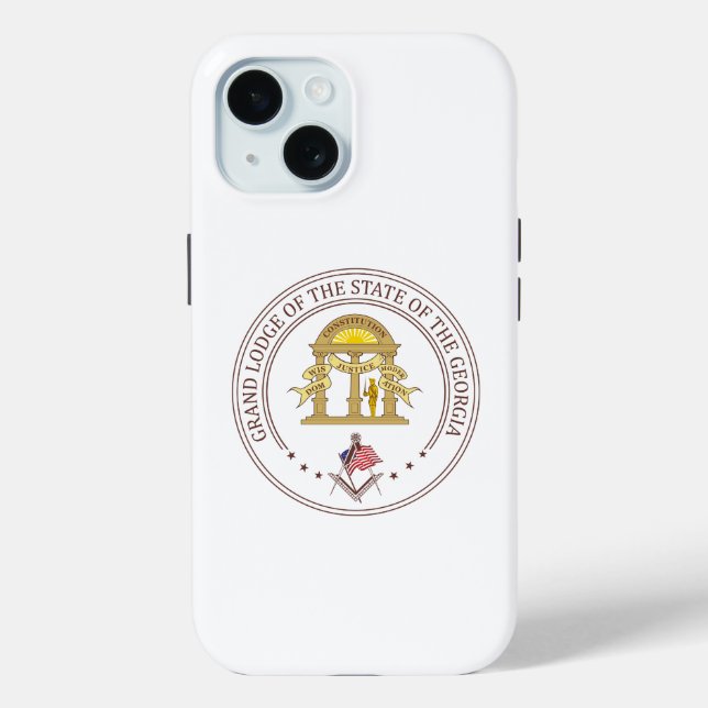 Freemasonry lodge of the state of Georgia Case-Mate iPhone Case (Back)