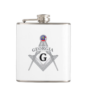Freemasonry lodge of the state of Georgia Flask
