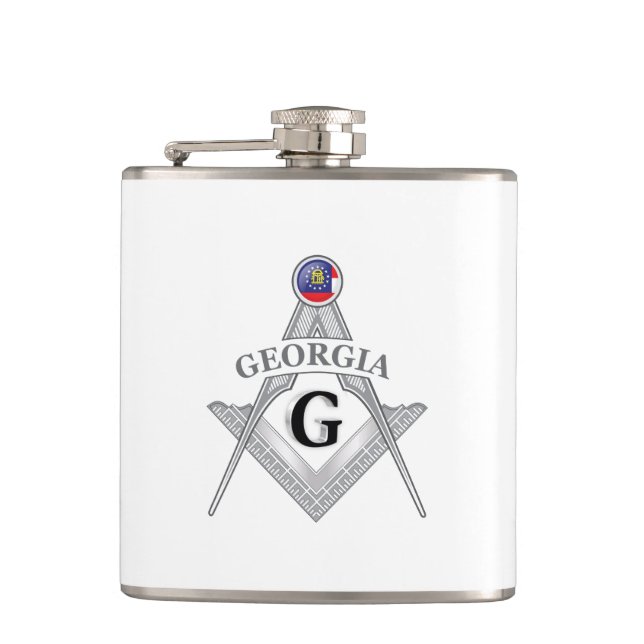 Freemasonry lodge of the state of Georgia Flask (Front)