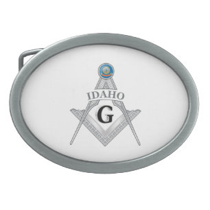 Freemasonry lodge of the state of Idaho Belt Buckle