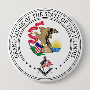 Freemasonry lodge of the state of Illinois Button