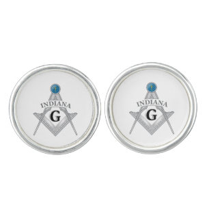 Freemasonry lodge of the state of Indiana Cufflinks