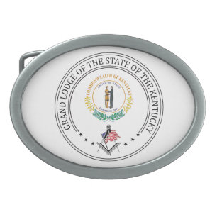 Freemasonry lodge of the state of Kentucky Belt Buckle