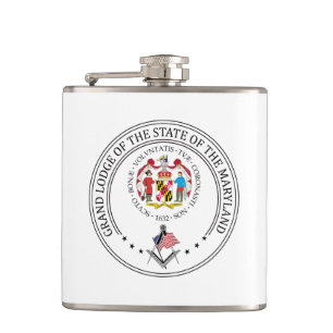 Freemasonry lodge of the state of Mariland Flask