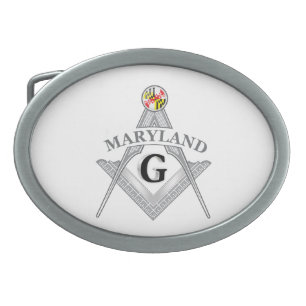 Freemasonry lodge of the state of Maryland Belt Buckle