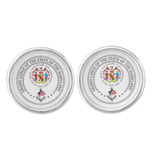 Freemasonry lodge of the state of Maryland Cufflinks