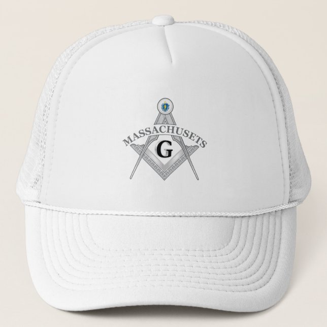 Freemasonry lodge of the state of Massachusets Trucker Hat (Front)