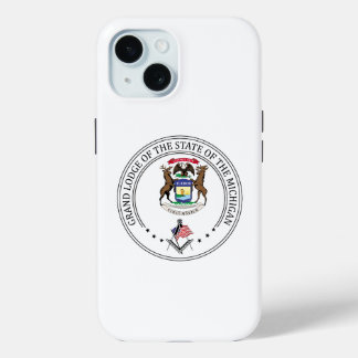 Freemasonry lodge of the state of Michigan iPhone 15 Case