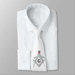 Freemasonry lodge of the state of Mississippi Neck Tie