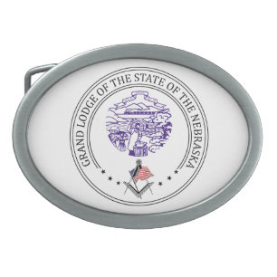 Freemasonry lodge of the state of Nebraska Belt Buckle