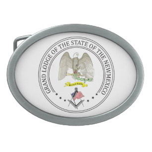 Freemasonry lodge of the state of New Mexico Belt Buckle