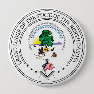 Freemasonry lodge of the state of North Dakota Button
