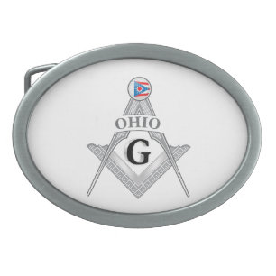 Freemasonry lodge of the state of Ohio Belt Buckle