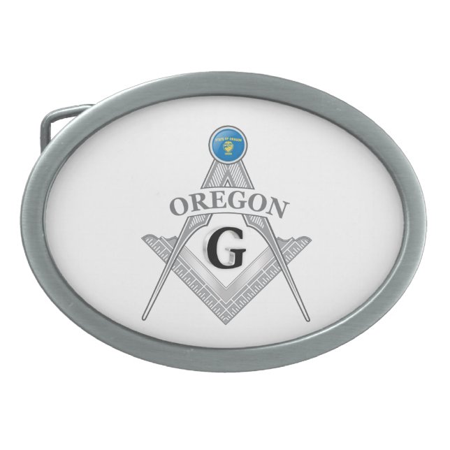 Freemasonry lodge of the state of Oregon Belt Buckle (Front)