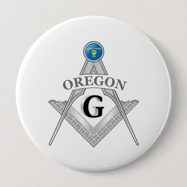 Freemasonry lodge of the state of Oregon Button (Front)