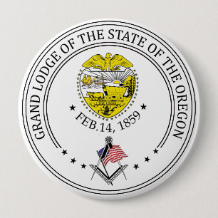 Freemasonry lodge of the state of Oregon Button