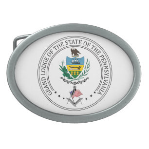 Freemasonry lodge of the state of Pennsylvania Belt Buckle