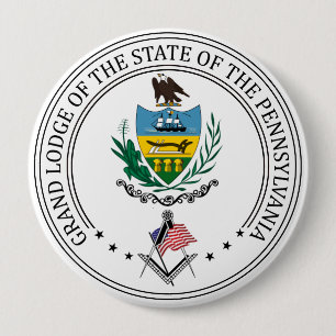Freemasonry lodge of the state of Pennsylvania Button