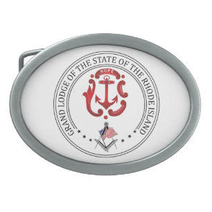 Freemasonry lodge of the state of Rohde Island Belt Buckle