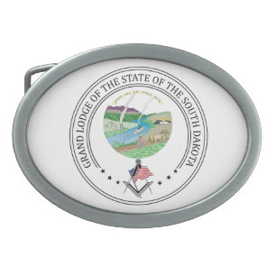 Freemasonry lodge of the state of South Dakota Belt Buckle