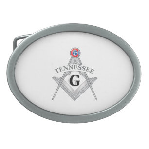 Freemasonry lodge of the state of Tennessee Belt Buckle
