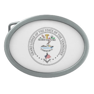 Freemasonry lodge of the state of Tennessee Belt Buckle