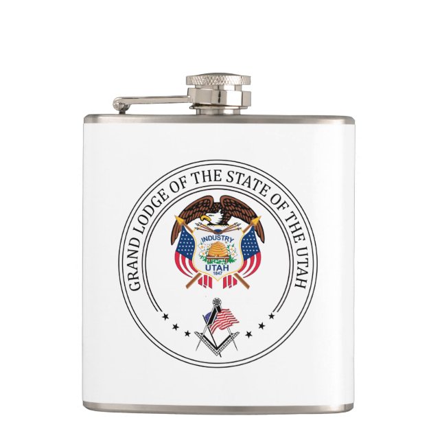 Freemasonry lodge of the state of Utah Flask (Front)