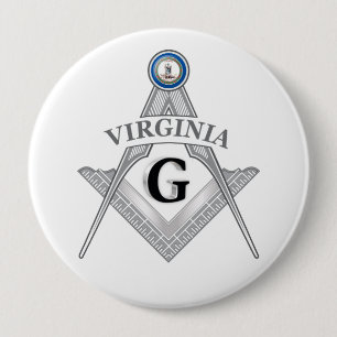 Freemasonry lodge of the state of Virginia Button