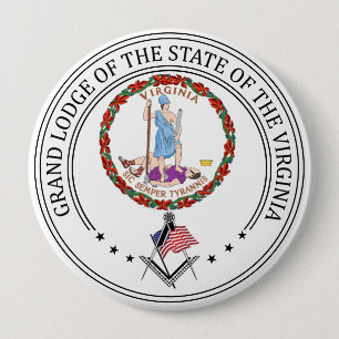 Freemasonry lodge of the state of Virginia Button
