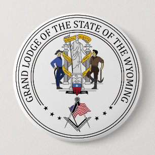 Freemasonry lodge of the state of Wyoming Button