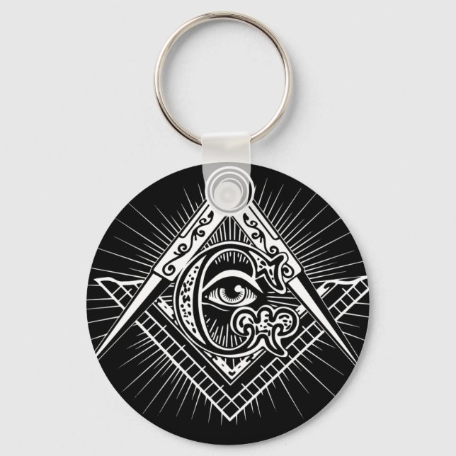 Freemasonry-Masonic-Masonry Keychain (Front)