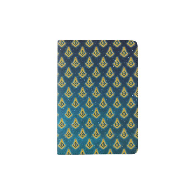 Freemasonry Pattern (Starry Sky) Passport Holder (Front)