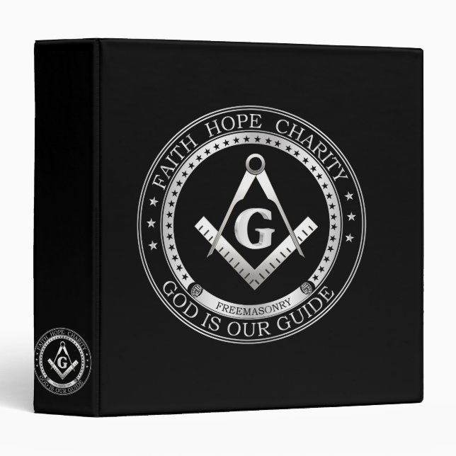 Freemasonry seal 3 ring binder (Front/Spine)