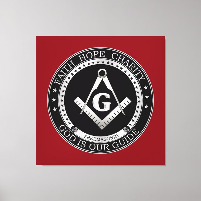 Freemasonry seal canvas print (Front)