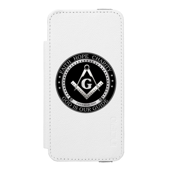 Freemasonry seal incipio iPhone wallet case (Folio Front)