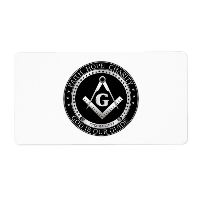 Freemasonry seal label (Front)