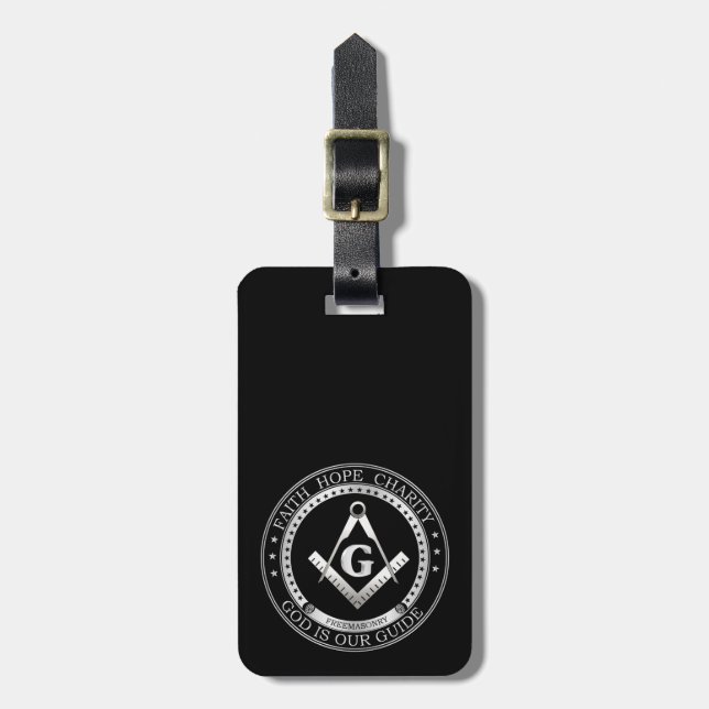 Freemasonry seal luggage tag (Front Vertical)